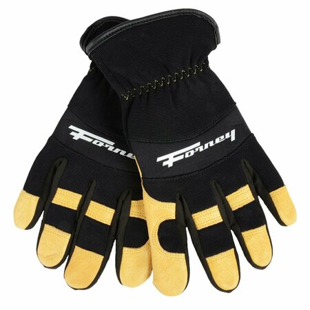 Forney Premium Pigskin Leather Utility Work Gloves Menfts XL 53092